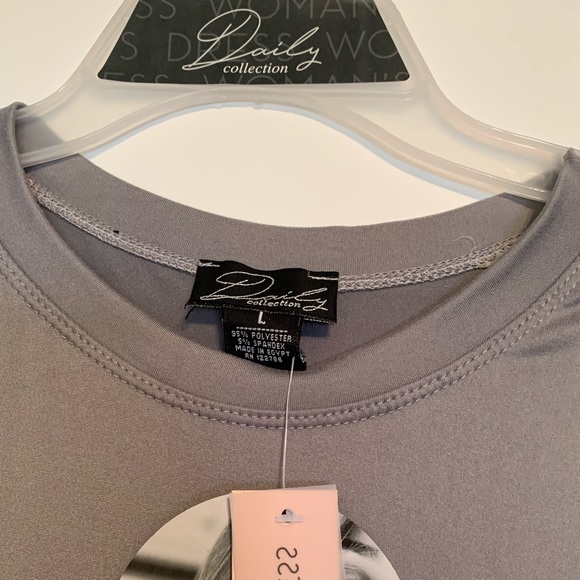 Daily Collection Solid Midi Flowy Cozy Dress -116- - Picture 5 of 15